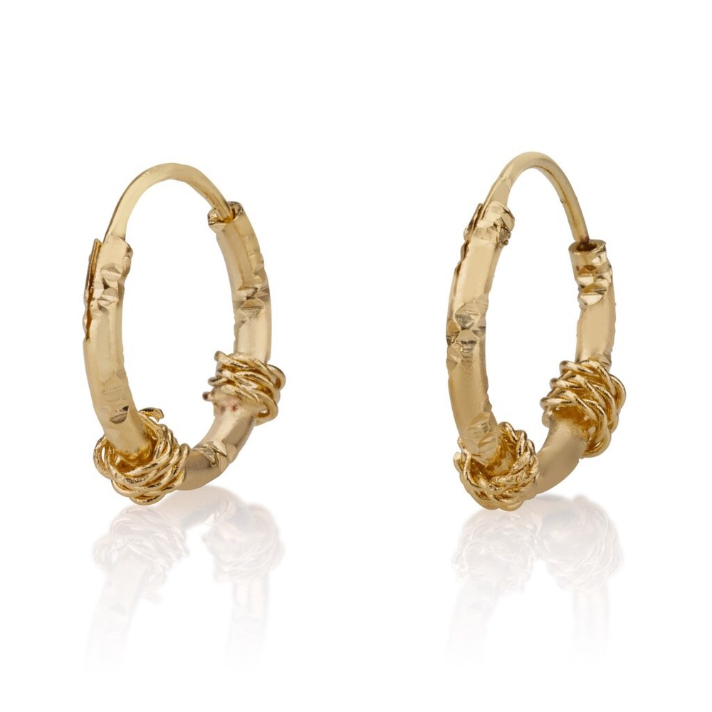 Delilah Gypsy hoop earrings by Mango Tree
